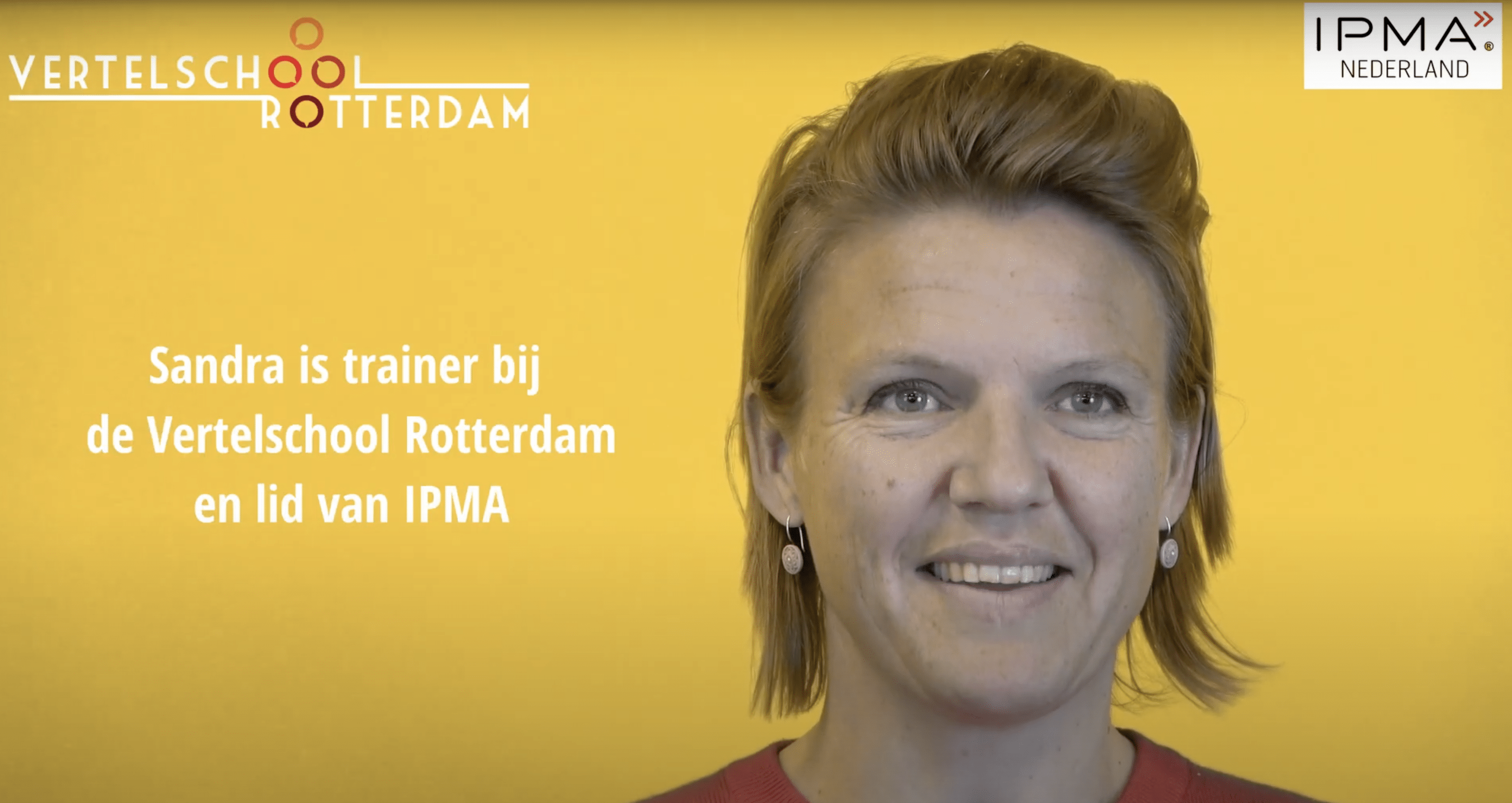 Sandra de Haan voor IPMA
